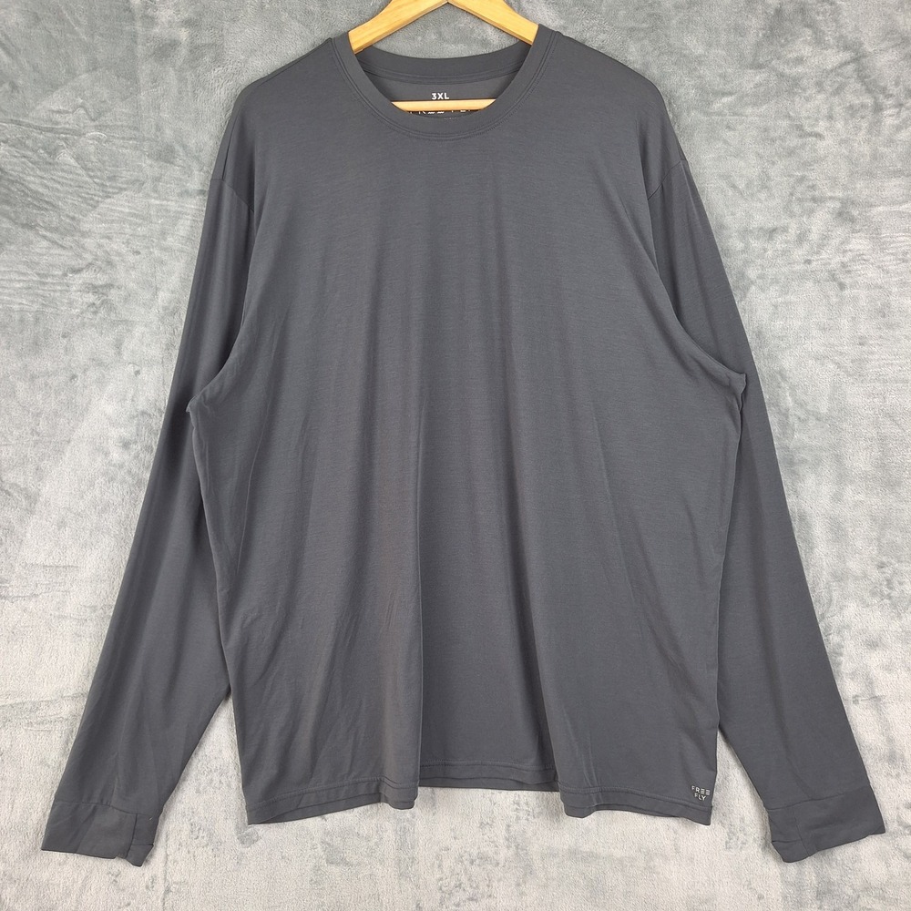 Free Fly Hoodie Mens 3XL Gray Elevate Lightweight Pullover Fishing Performance